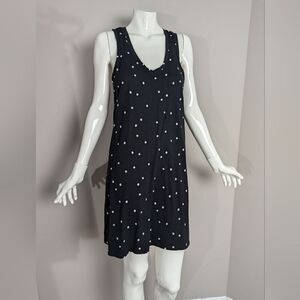 Zsupply the breezy mini dress black and white polka dot small